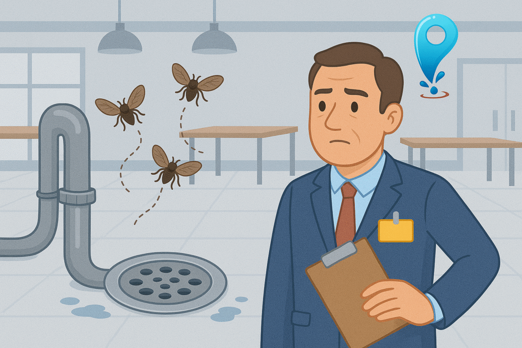 Drain Flies in Commercial Spaces
