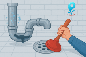 unclog shower drain
